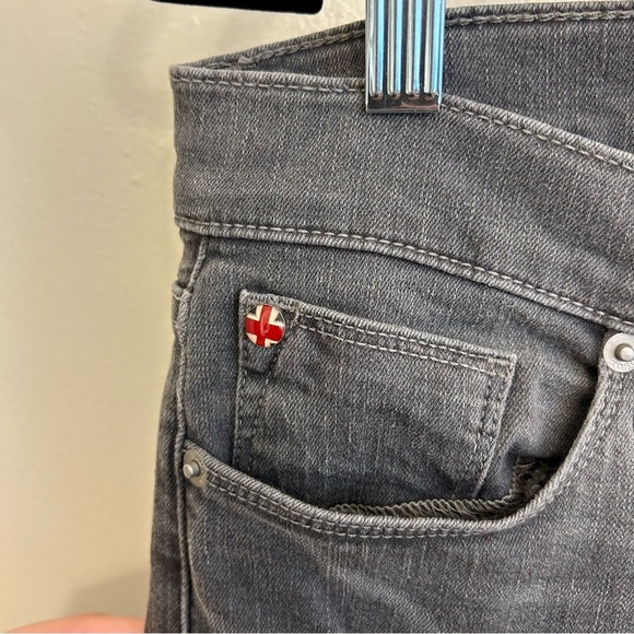 Hudson Krista Super Skinny Jeans Gray Denim Distressed Women’s Size 30 - Picture 7 of 12